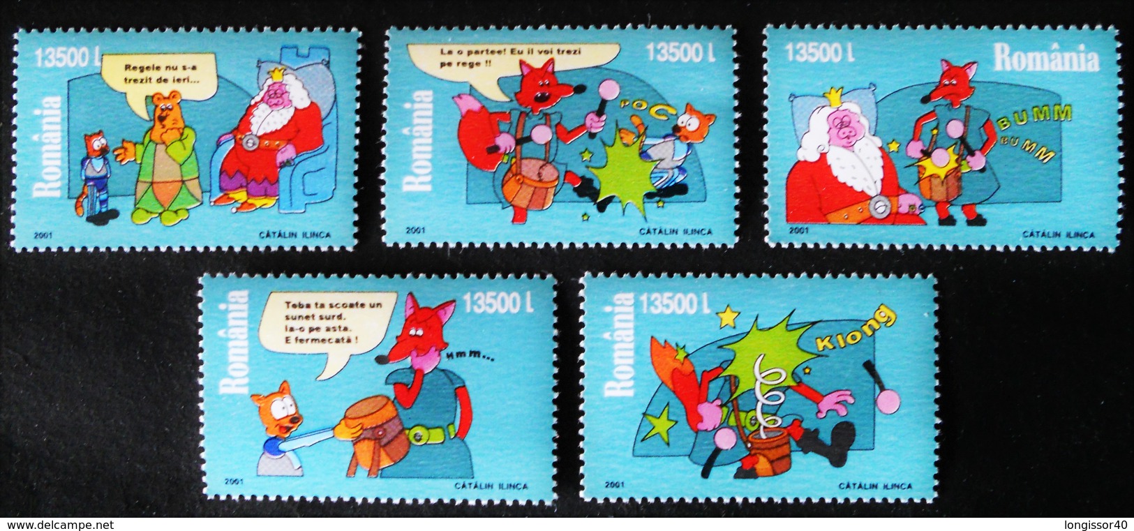 BANDES DESSINEES 2001 - NEUFS ** - YT 4710/14 - MI 5613/17 - Unused Stamps
