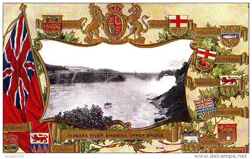 WHIRLPOOL RAPIDS BELOW NIAGARA FALLS / CLIFTON HOTEL / RARE ET TRES BELLE CARTE SOUVENIR  / 1920 - Chutes Du Niagara