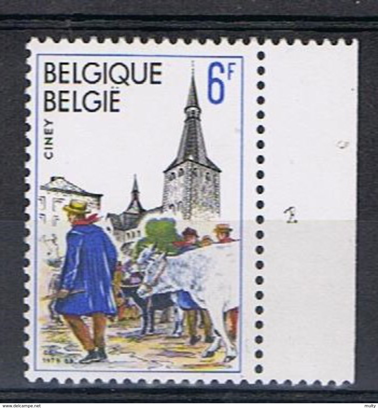 Belgie OCB 1950 (**) Met Plaatnummer 1. - 1971-1980
