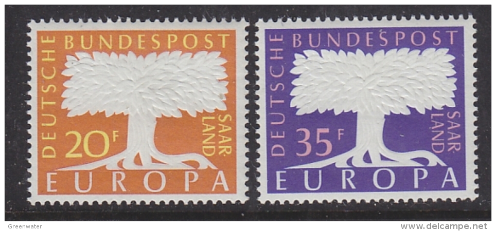 Europa Cept 1957 Saarland 2v  ** Mnh (32799A) - 1957