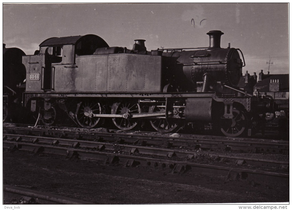 Railway Photo GWR 45xx 5548 Gloucester 1962 Great Western 2-6-2T Loco - Trains