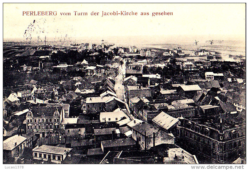 PERLEBERG / VOM TURN DER JACOBI KIRCHE AUS GESECHEN / CIRC 1913 / RARE - Perleberg