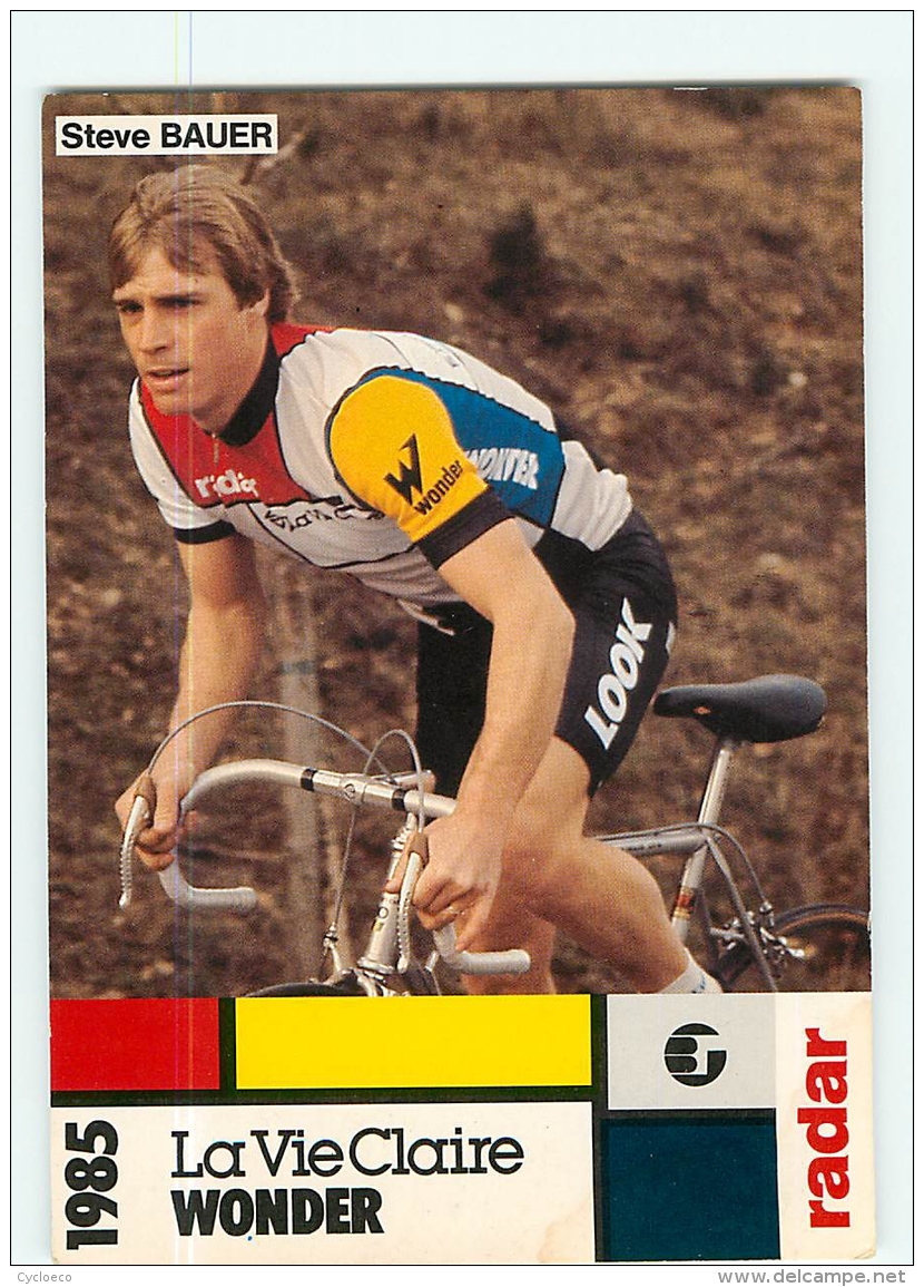 Steve BAUER . 2 Scans. Cyclisme. La Vie Claire 1984 - Cyclisme