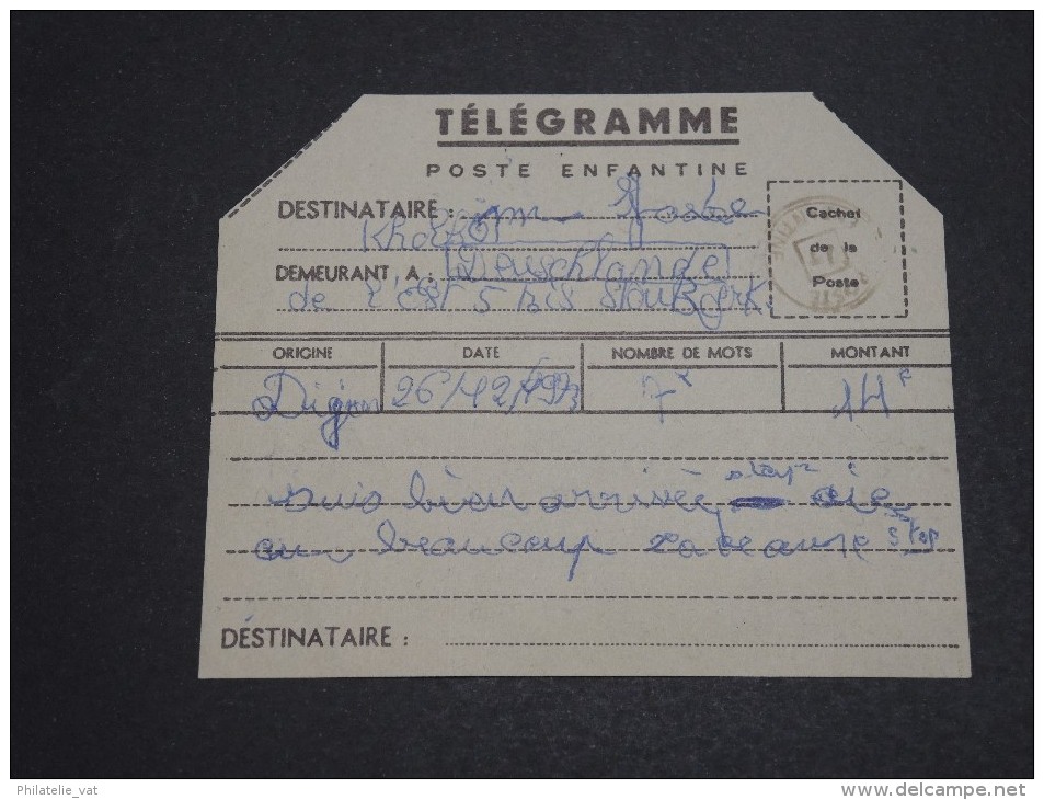 FRANCE - Poste Enfantine - Télégramme - Détaillons Collection - A Voir – P19409 - Telegraph And Telephone