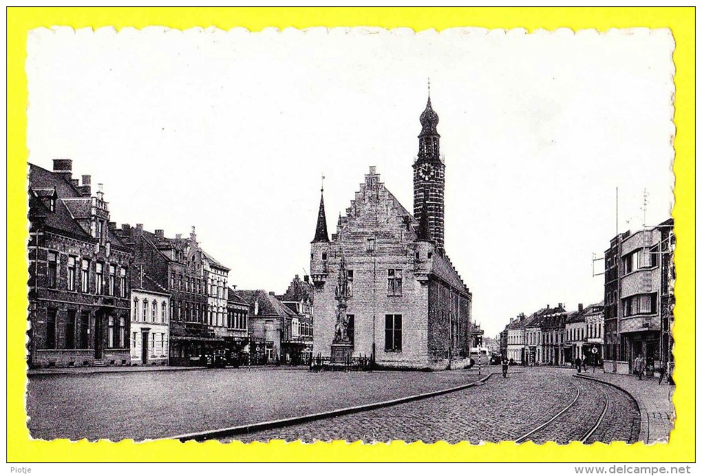 * Herentals - Hérenthals (Antwerpen - Anvers) * (Nels, Ern Thill) Grote Markt, Grand'Place, Rare, Tramway, Photo - Herentals