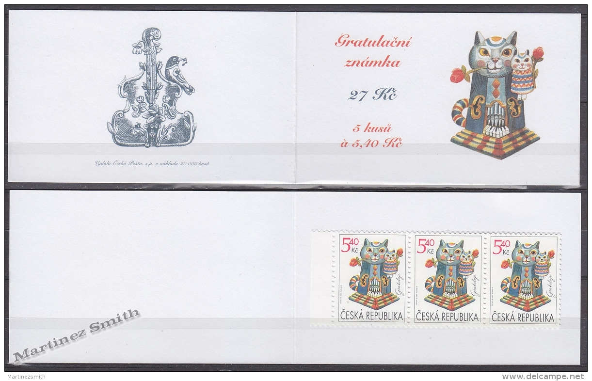 Czech Republic - Tcheque 2001 Yvert C276 Greetings - Cat With Kitten - Booklet - MNH - Neufs