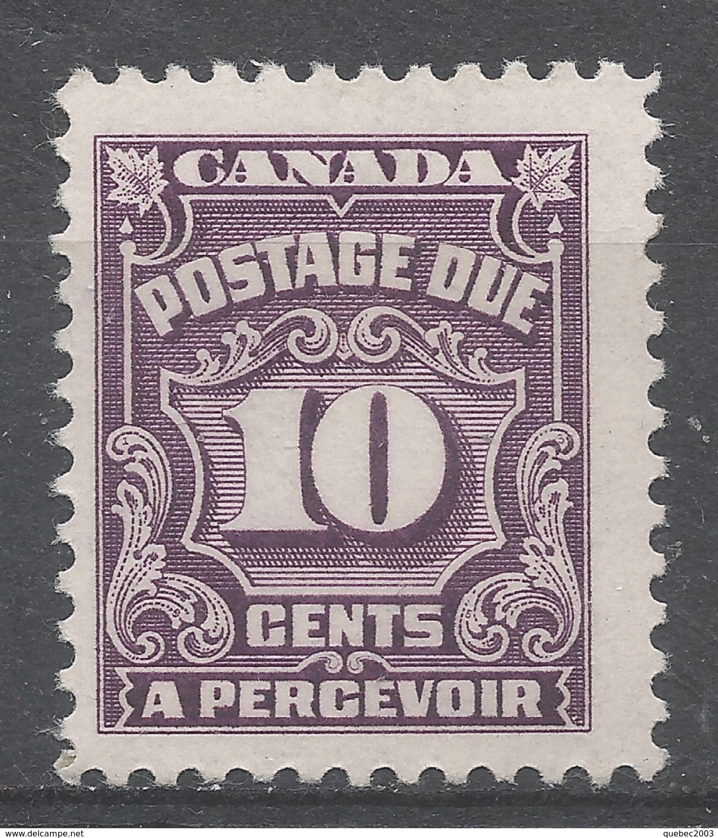 Canada 1935. Scott #J20 (MH) Numeral Of Value - Port Dû (Taxe)