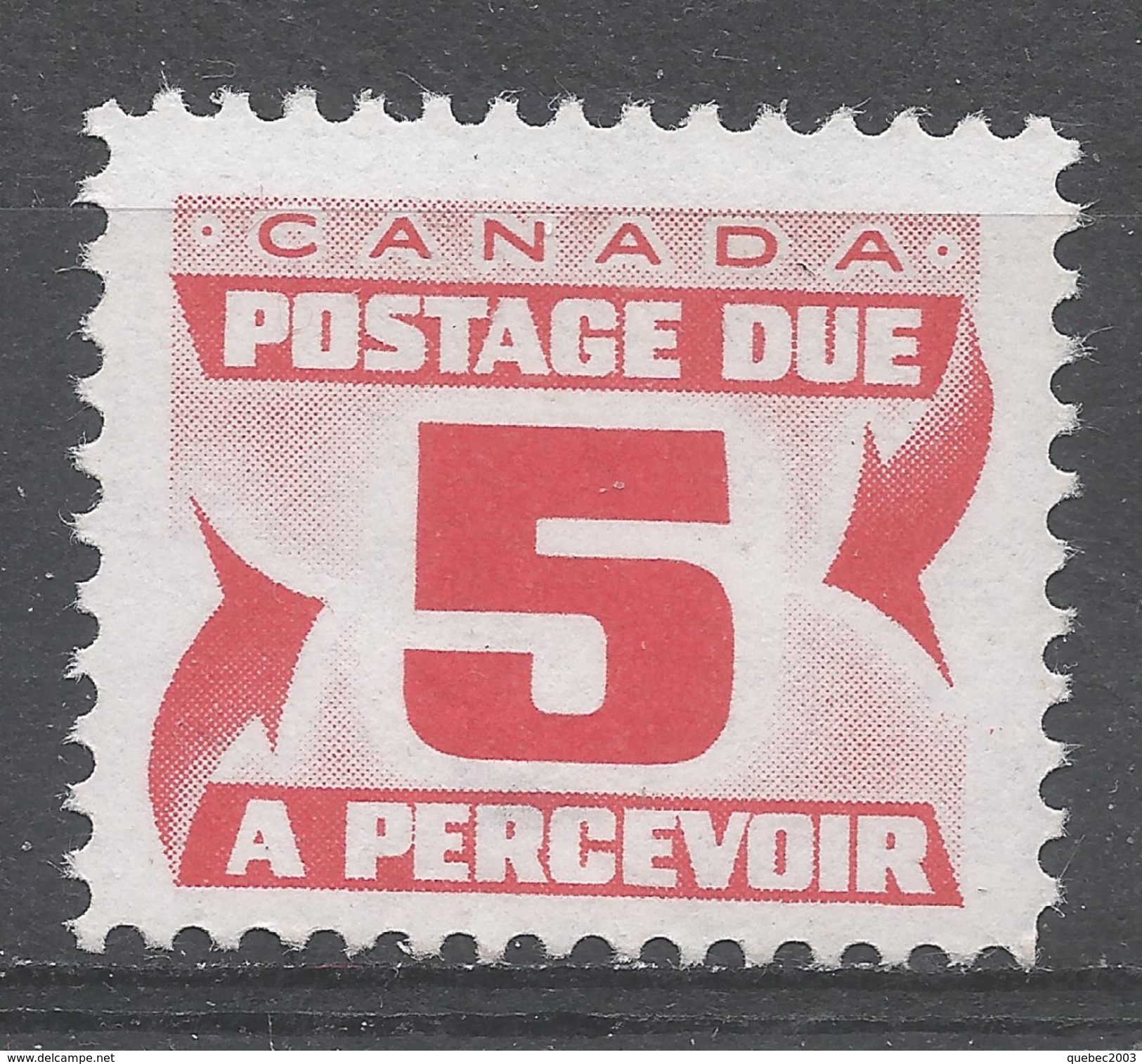 Canada 1967. Scott #J25 (MNH) Numeral Of Value - Strafport