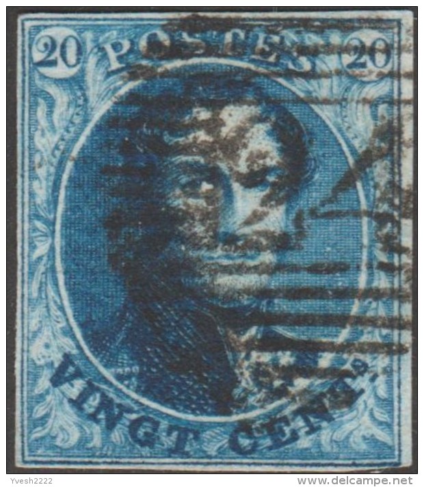 Belgique 1851 COB 7A. Oblitération P 24. Bruxelles - 1851-1857 Médaillons (6/8)