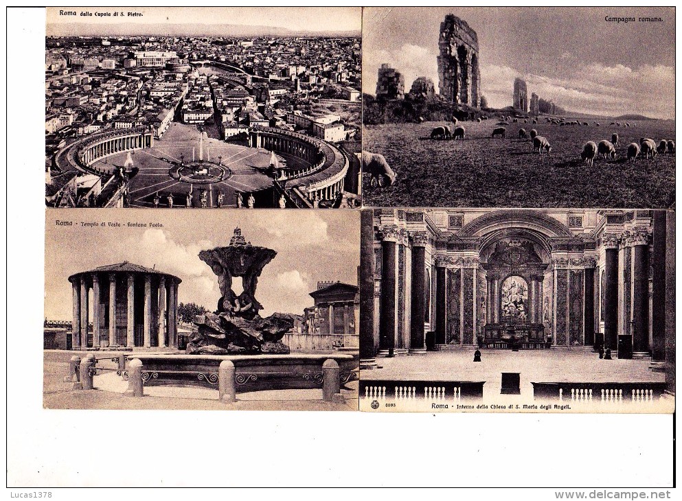 JOLI PETIT LOT DE 16 CARTES ROME TOUTES CIRCULEES 1915 MEME EXPEDITEUR / TOUT PETIT PRX - Collections & Lots