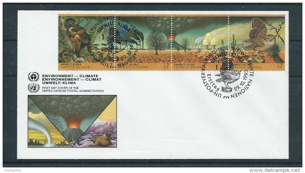 UNO Wien 1993 FDC Weltklima MiNr. 156 - 159 - FDC