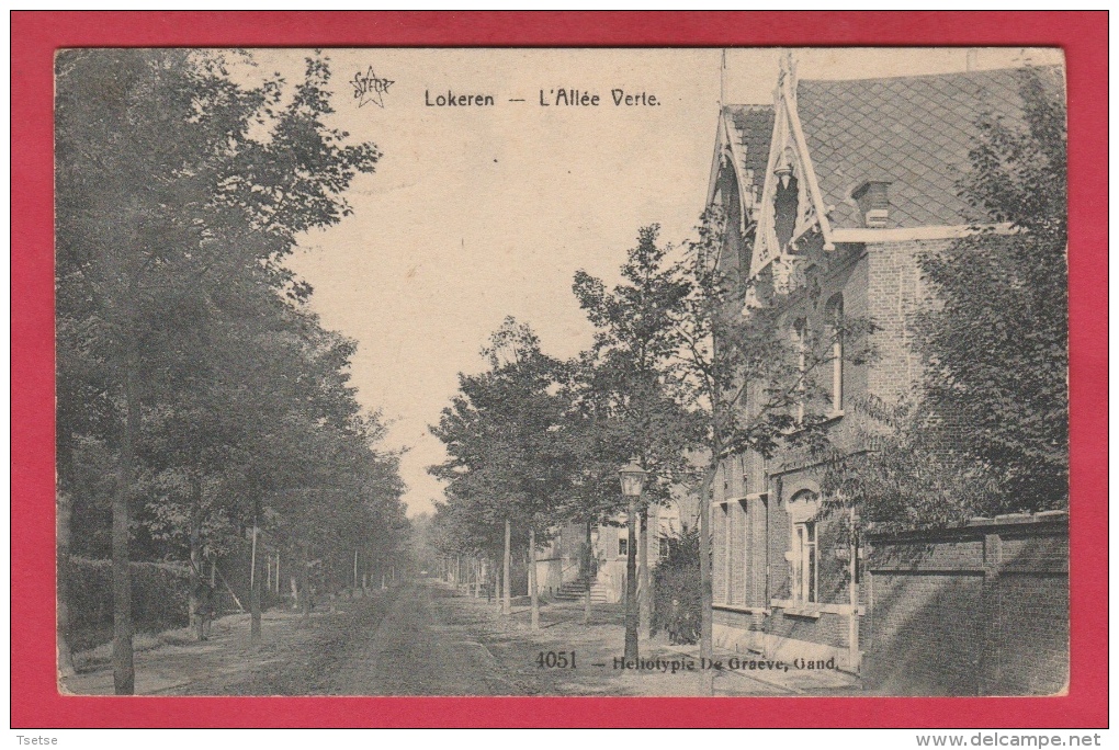 Lokeren - L'Allée Verte - 1912 ( Verso Zien ) - Lokeren