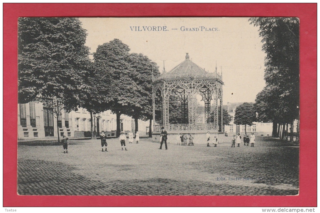 Vilvoorde / Vilvorde - Grand'Place ... Kinderen - 1911 ( Verso Zien ) - Vilvoorde