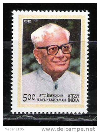 INDIA 2012  R Venkataraman, 1v Complete. , MNH(**) - Neufs