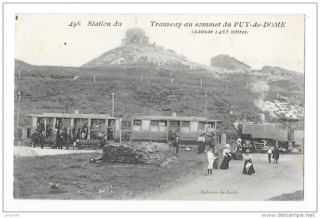 Sommet Du Puy De Dôme (cpa 63)  Station Du Tramway  Au Sommet Du Puy De Dôme   -   - L 1 - Autres & Non Classés