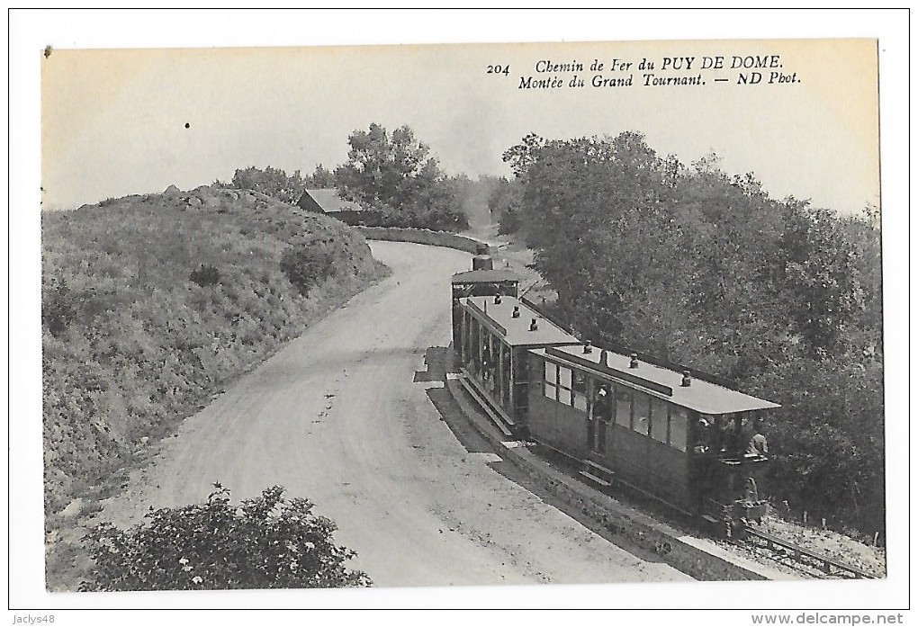 Chemin De Fer Du Puy De Dôme, Montée Du Grand Tournant  (cpa 63) -    - L 1 - Autres & Non Classés