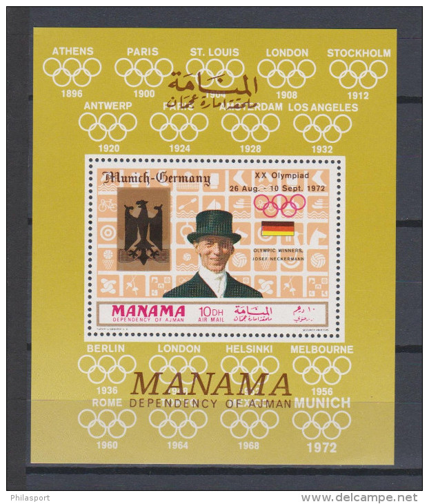 Manama Olympics Games Munich 1972 Perf MNH - Sommer 1972: München