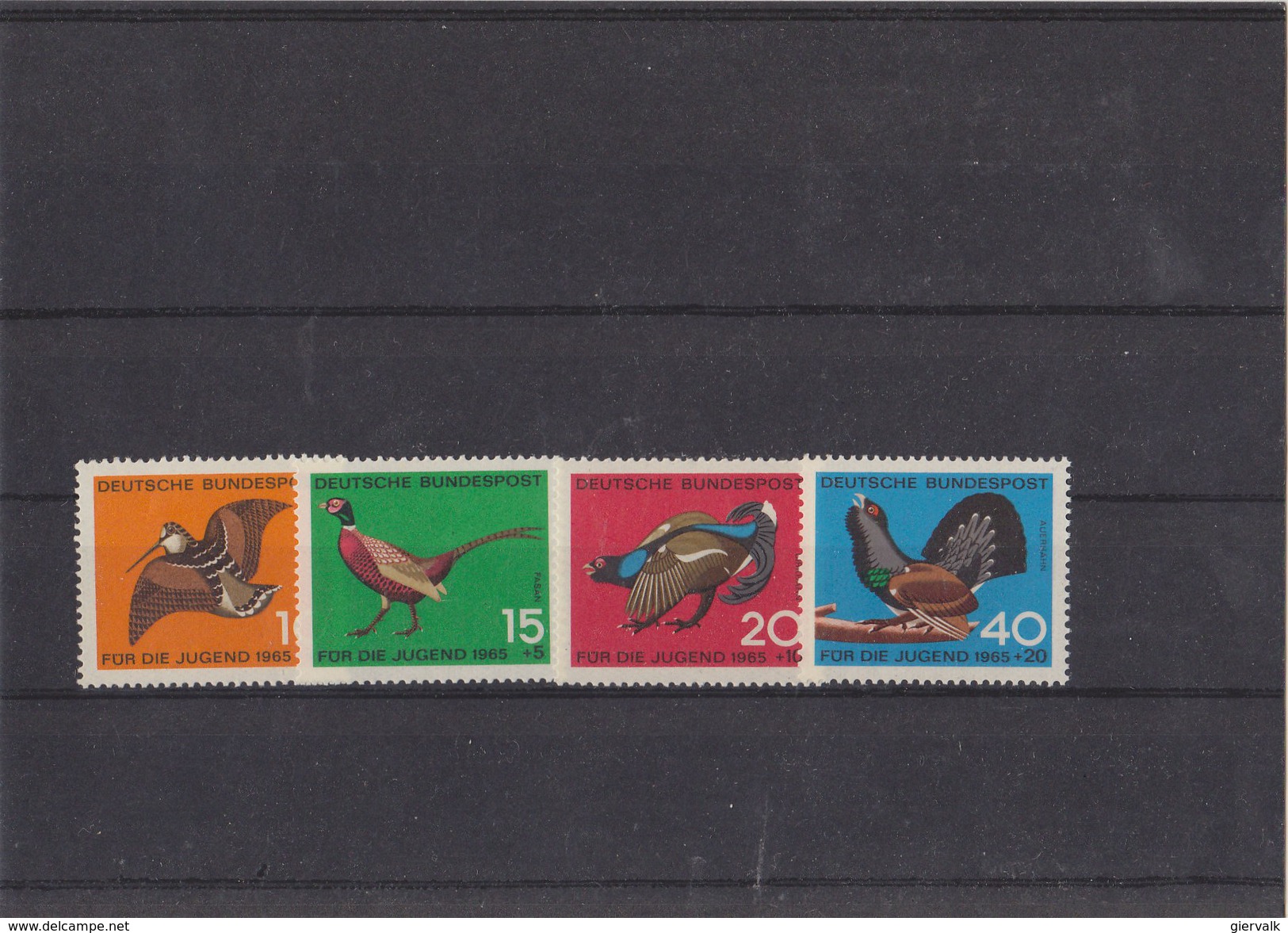 GERMANY 1965 Serie MNH With Birds. - Gallinaceans & Pheasants