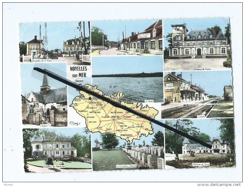 CPM -  Noyelles Sur Mer   -  Multivues  - Château De Fransu , La Hutte , Château De Valescourt , Château De Thesy  Etc.. - Noyelles-sur-Mer