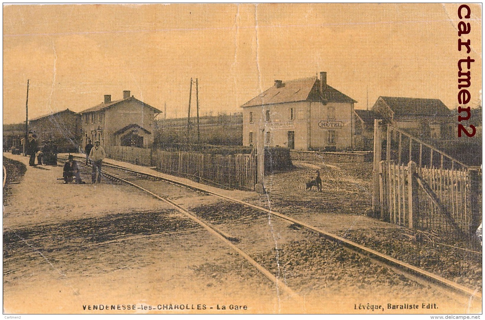 VENDENESSE-LES-CHAROLLES LA GARE 71 (pli) - Autres & Non Classés