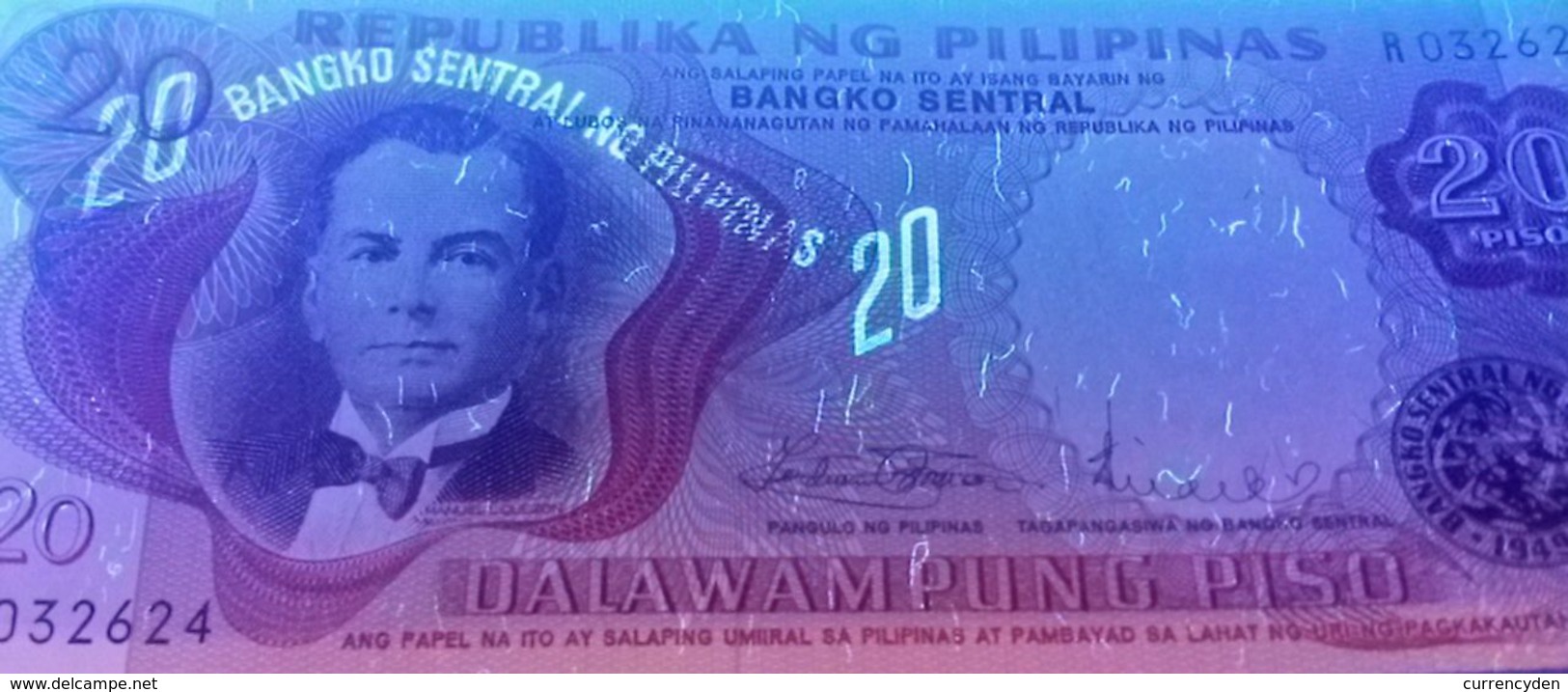 Philippines P145b, 20 Peso, Pres.Quezon / Malakanyang Palace UNC $6 CAT - Philippinen