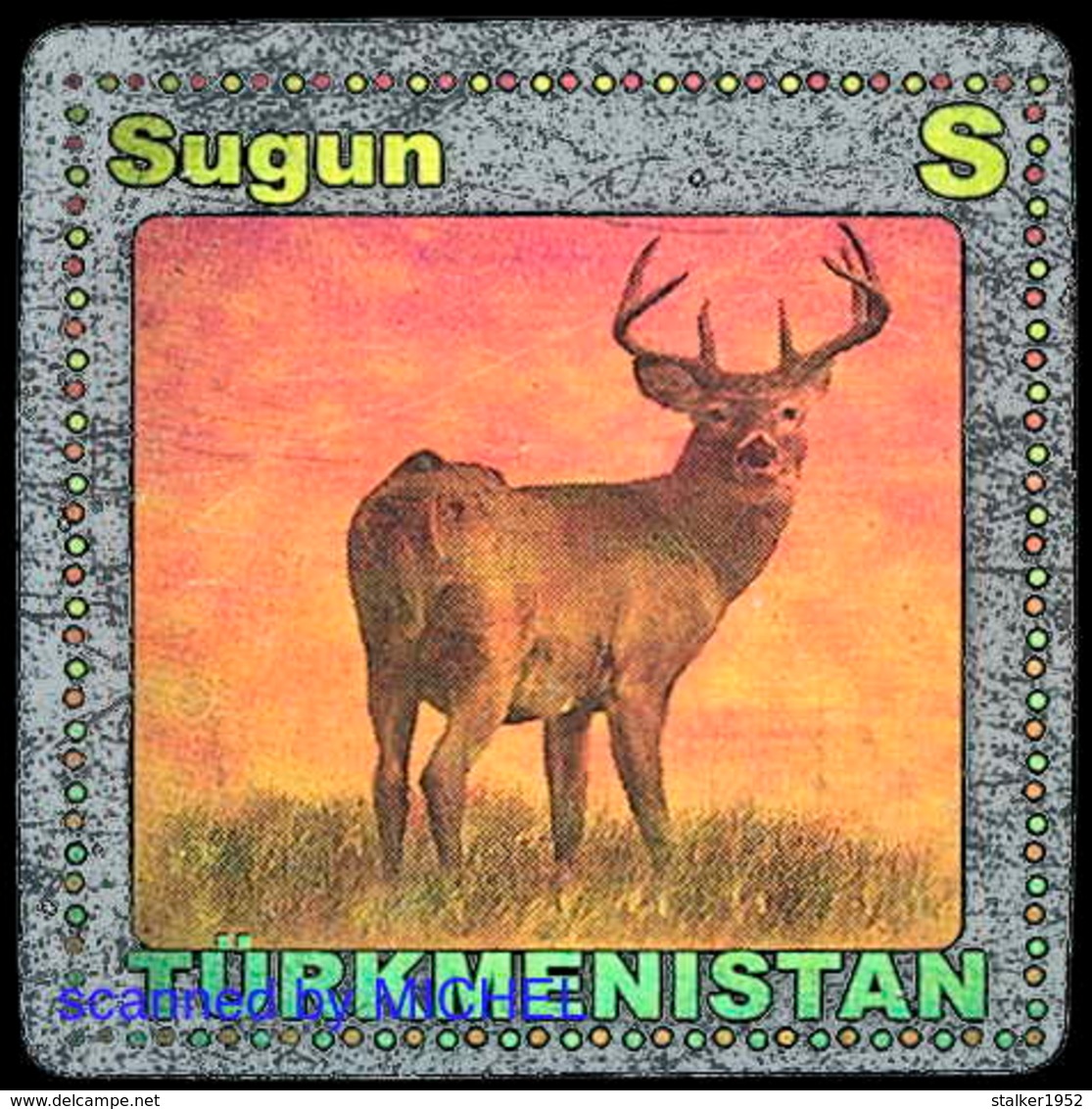 Turkmenistan 2008 Mi 240-246+247-253+254-260 Fauna. Hologram foil, self-adhesive / Fauna. Hologrammfolie, selbstklebend