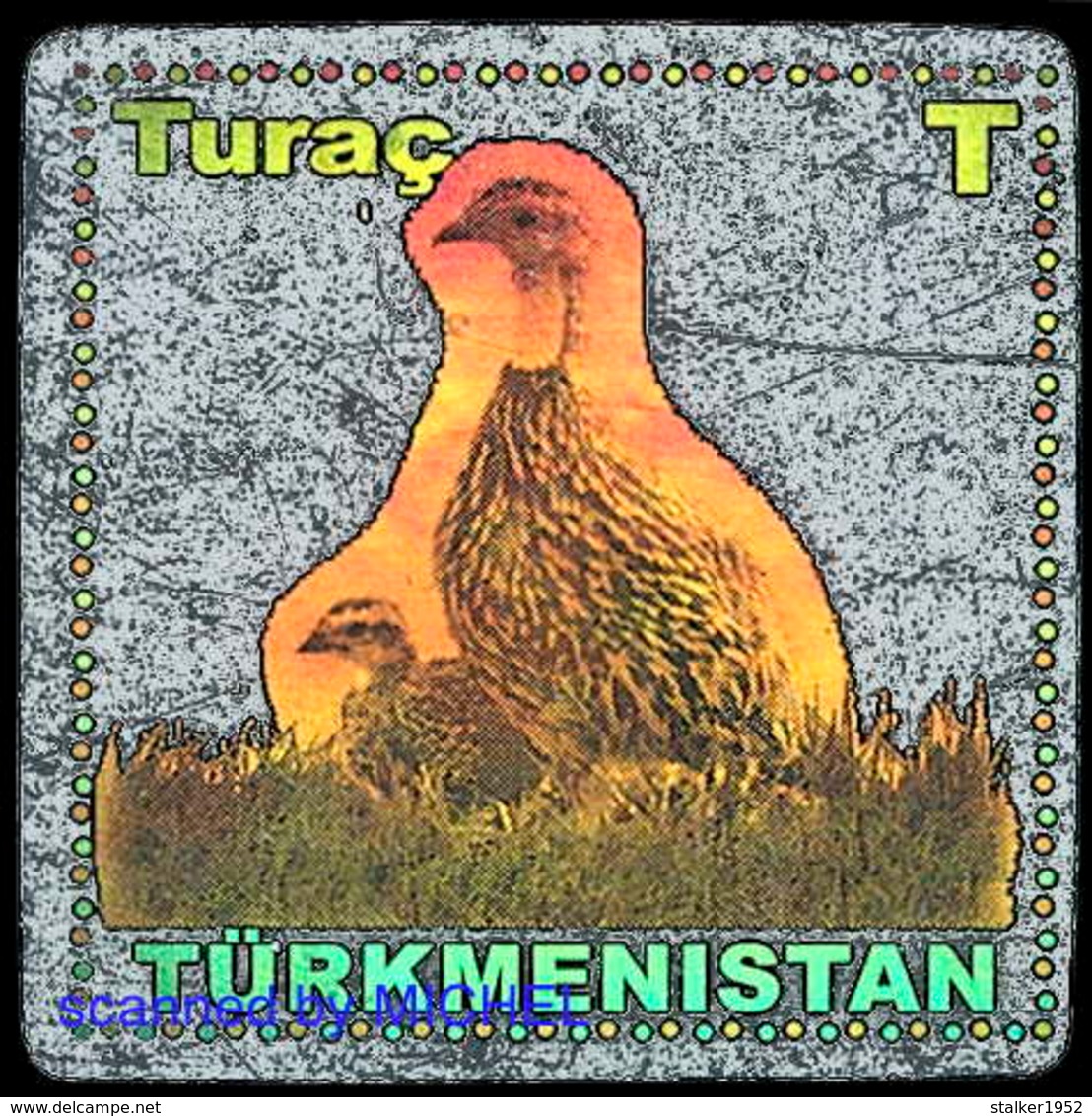 Turkmenistan 2008 Mi 240-246+247-253+254-260 Fauna. Hologram foil, self-adhesive / Fauna. Hologrammfolie, selbstklebend