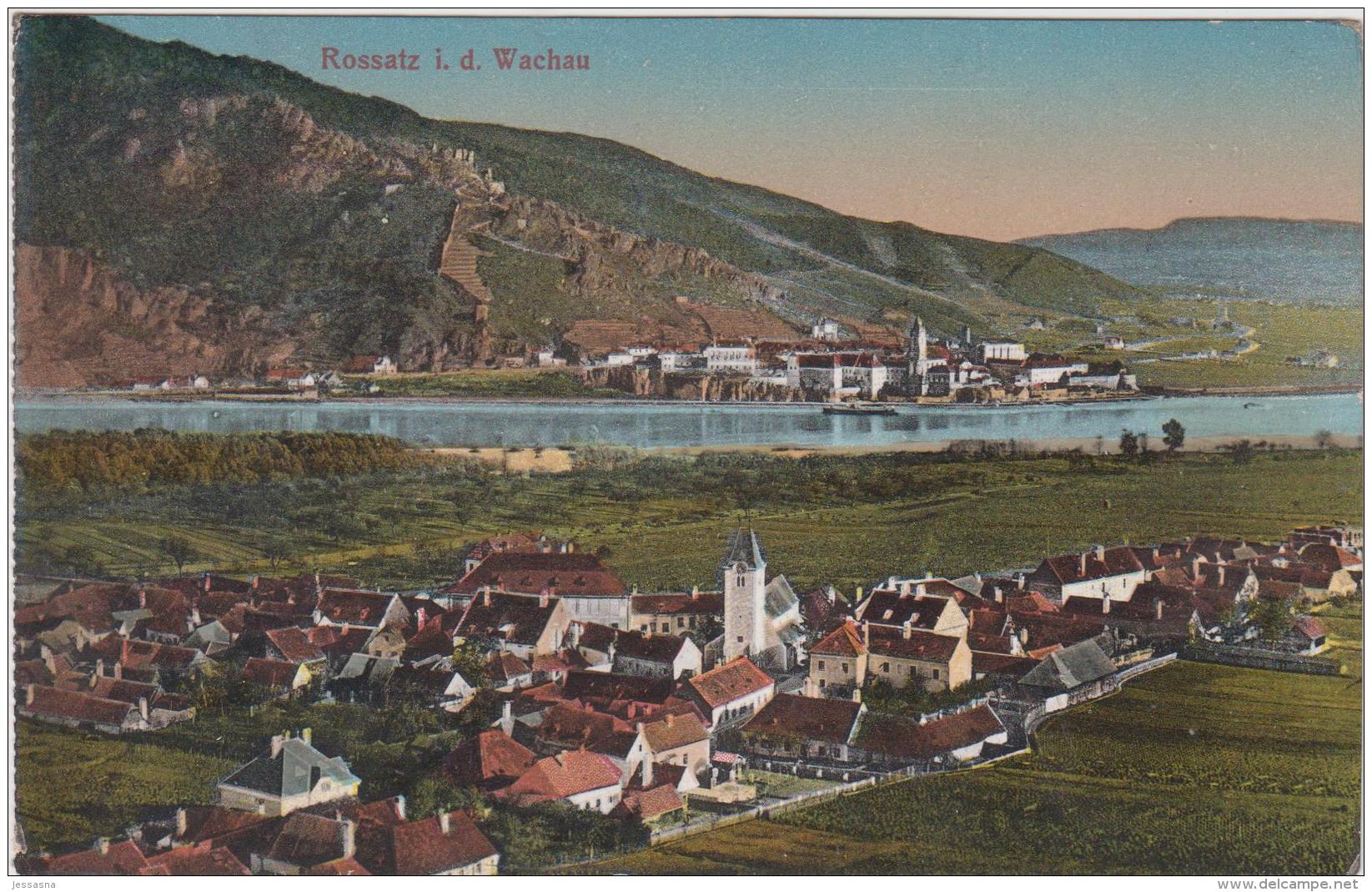 AK - ROSSATZ I.d. Wachau Mit Blick Auf Dürnstein 1912 - Wachau