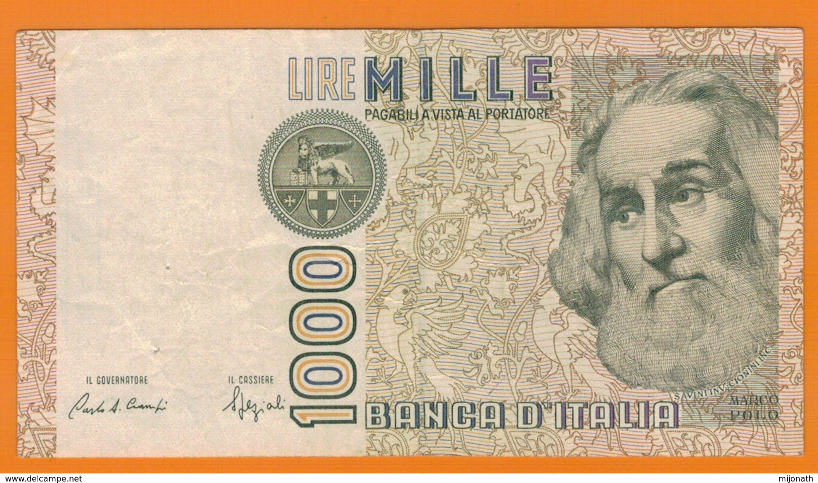 Nu-Italie-Italia-Billet De 1000 Lire Marco Polo De 1982 - 1000 Lire