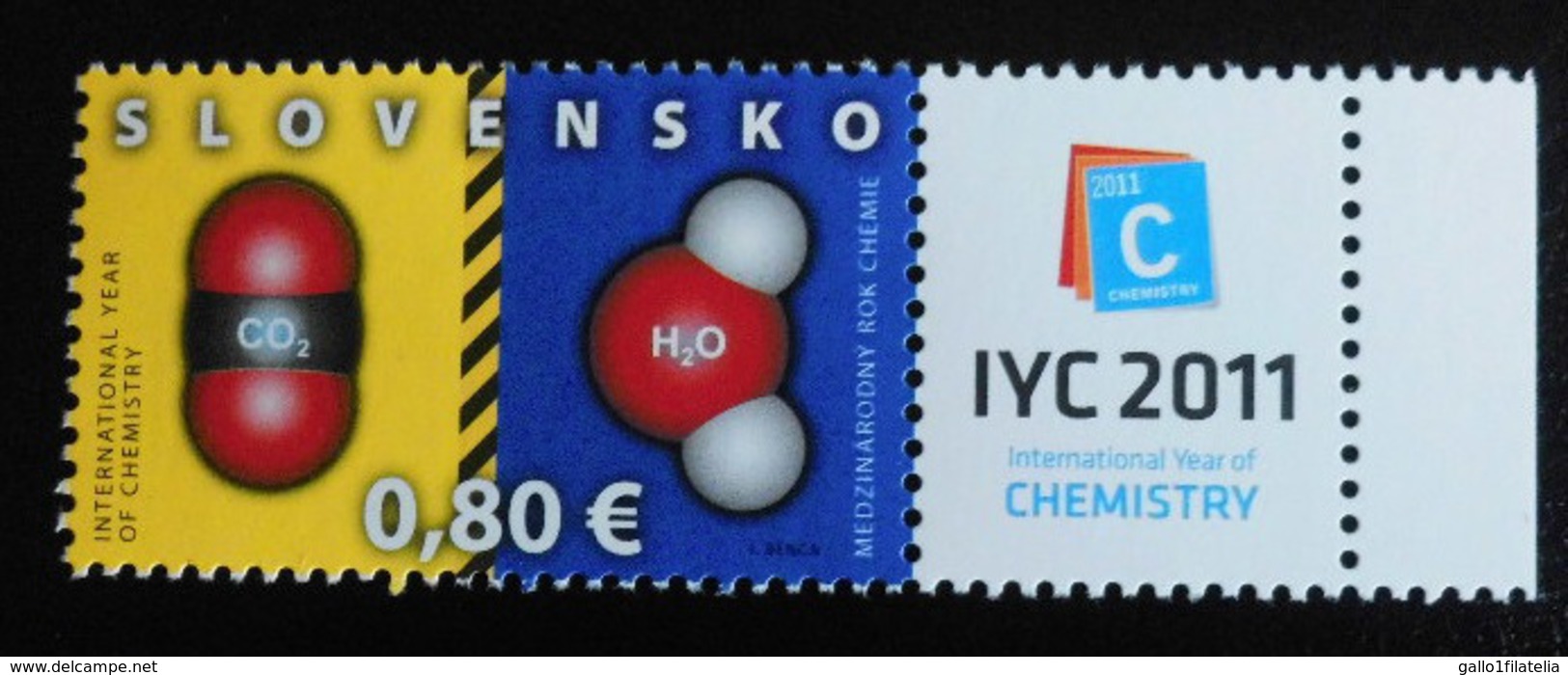 2011 - SLOVACCHIA - ANNO DELLA CHIMICA / YEAR OF CHEMISTRY. MNH - Unused Stamps