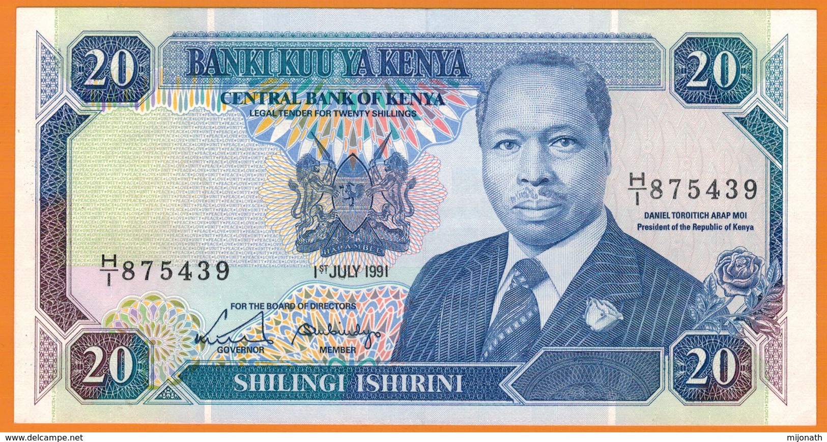 Nu-Kenya-Billet De 20 Shillings De1991 - Neuf - Kenia