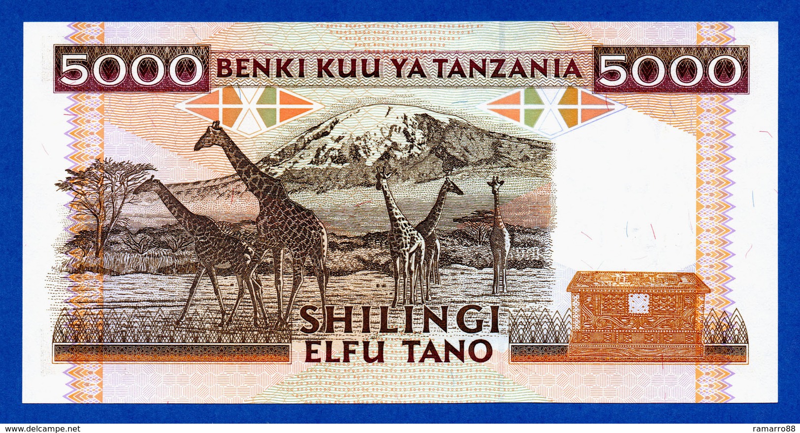 Tanzania 5000 Shilingi 1995 Ali Hassan Mwinyi P28 Unc - Tanzania