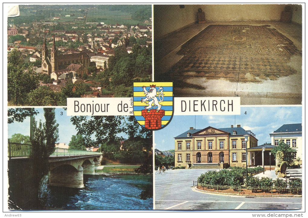 LUSSEMBURGO - LUXEMBOURG - 1979 - 5F Damaged Stamp + Flamme Sport As Freed - Bonjour De Diekirch - Multivues - Viaggi... - Diekirch