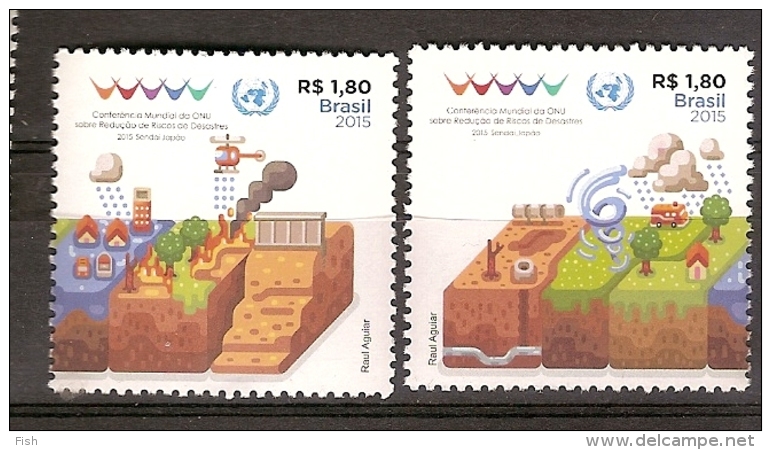 Brazil ** & World Conference Of The UN On Risk Disaster Reduction, Japan 2015 (3498) - Unused Stamps