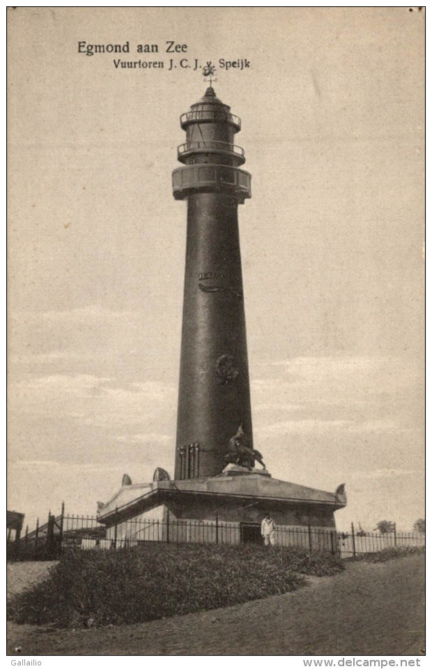 EGMOND AAN ZEE VUURTOREN J C J SPEIJK PHARE - Phares