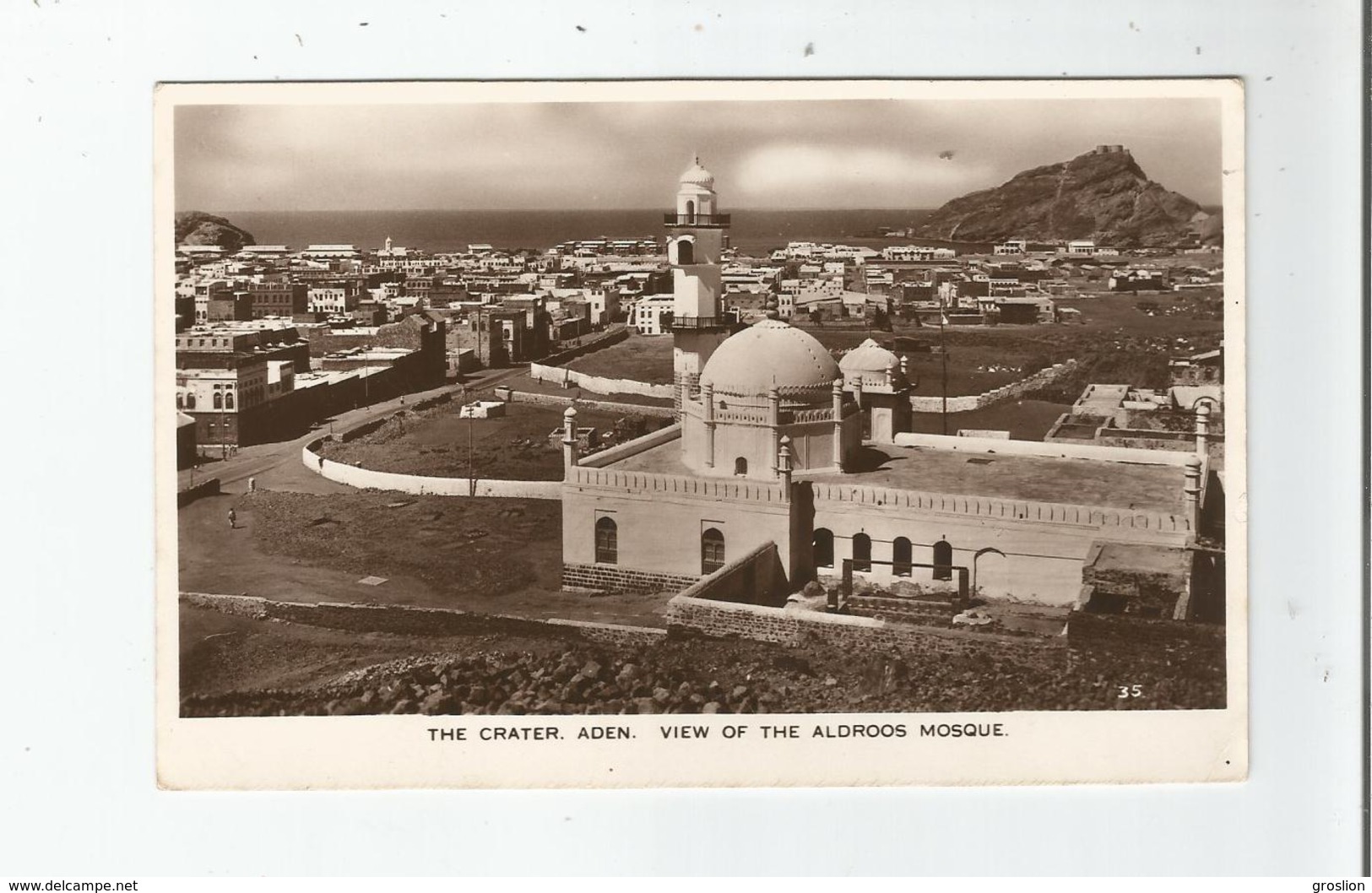 ADEN 35 THE CRATER VIEW OF THE ALDROOS MOSQUE - Yémen