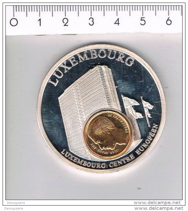 M A ( 3 Scans ) Luxembourg Centre Europeen - European Currencies - Pièces écrasées (Elongated Coins)