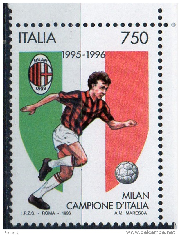 PIA -  ITALIA -  1996  : Campionato Italiano Di Calcio : SCudetto Al Milan -   (SAS  2236) - Neufs