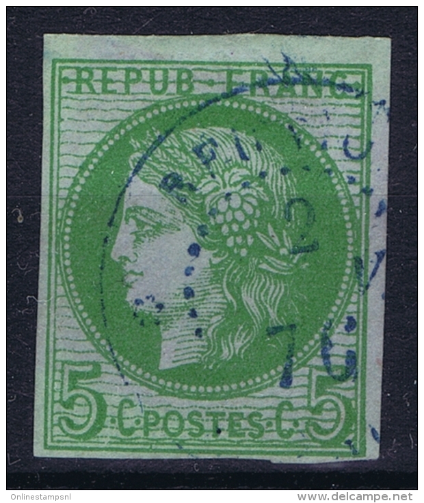 Reunion : Yv Nr 17 Used  Obl  CDS St Denis En Bleu - Used Stamps