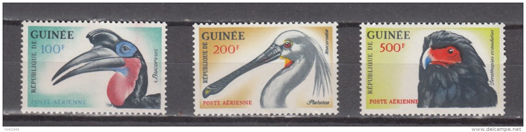 Guinea 1962,3V,part Set,birds,vogels,vögel,oiseaux,pajaros,uccelli,aves,,MNH/Postfris(A2863) - Autres & Non Classés