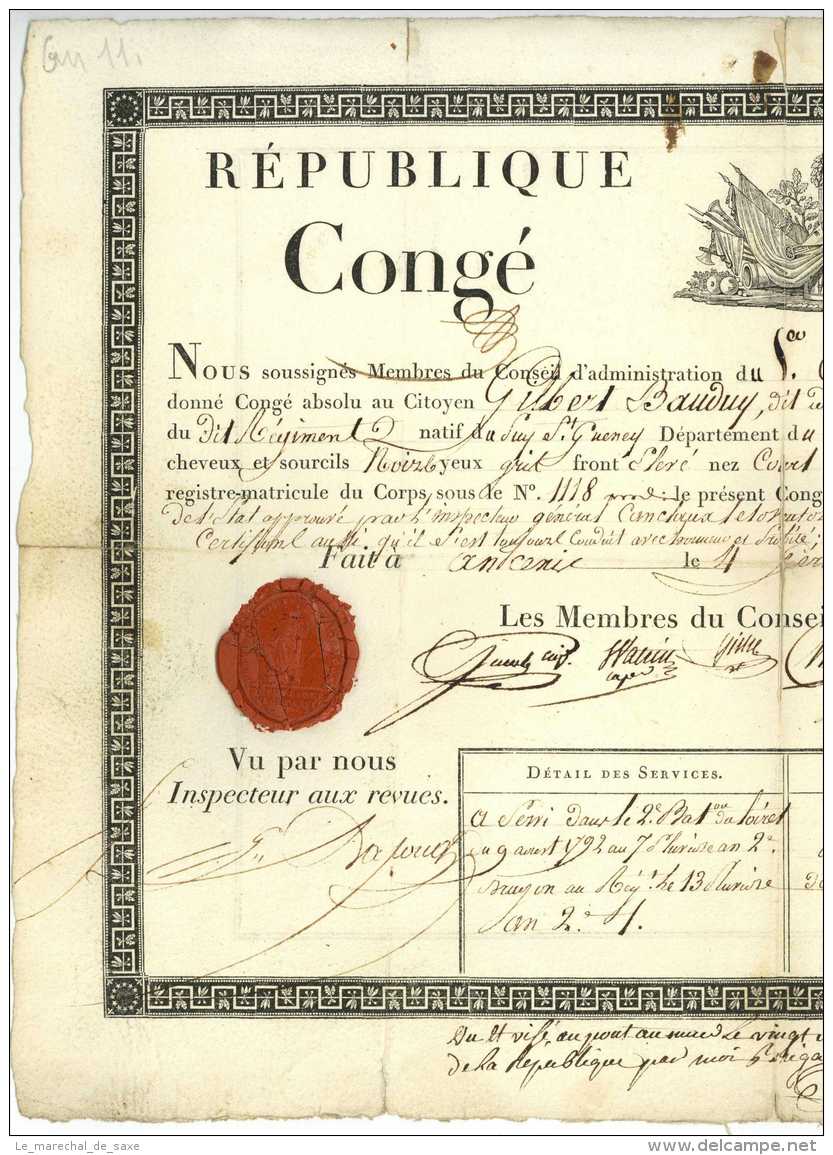 1er REGIMENT DE DRAGONS - 1803 - P.S. VIALLANES, DU MUY Generaux - Watrin Rouzian Fiche Fabulet Chambert - Historical Documents