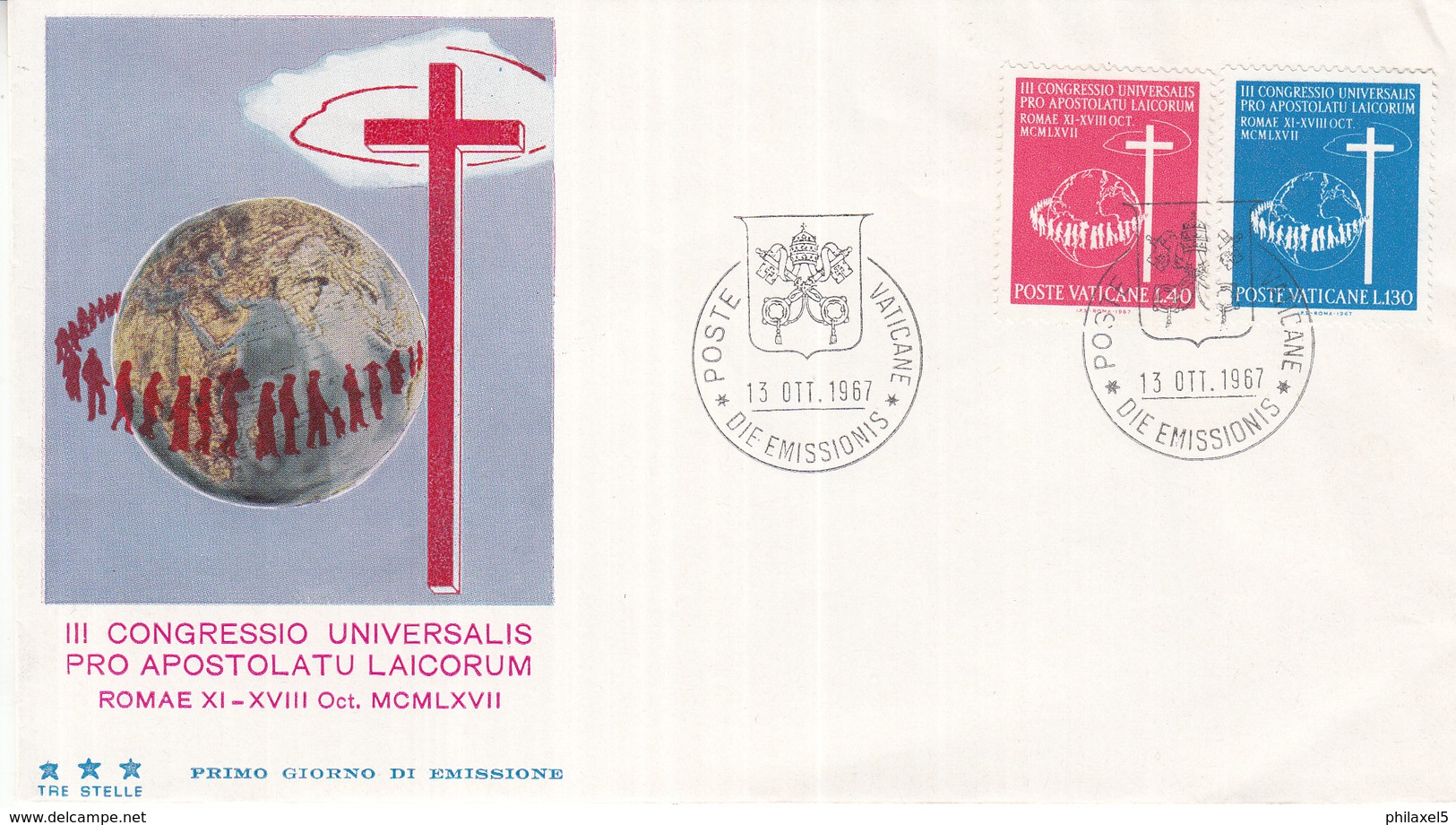 Vaticaan - FDC 13-10-1967 - 3 Weltkongreß Des Laien-Apostolates  - Michel 531 - 532 - FDC