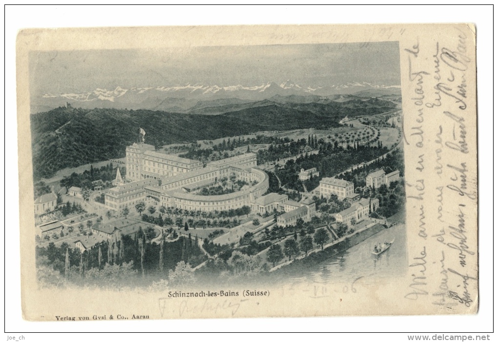 CPA Schweiz/Suisse: Schinznach-les-Bains, 1906, 2 Scans - Schinznach 