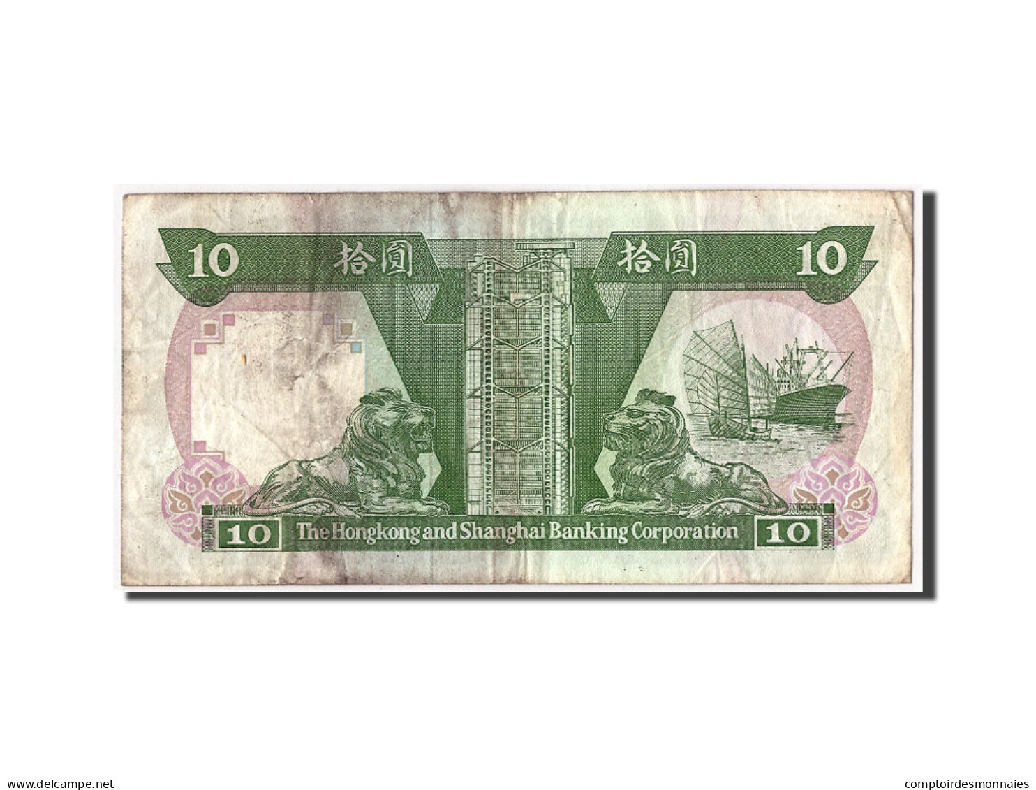 Billet, Hong Kong, 10 Dollars, 1992, 1992-01-01, KM:191c, TB - Hong Kong