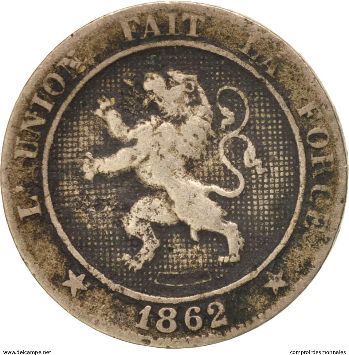 Monnaie, Belgique, Leopold I, 5 Centimes, 1862, TB+, Copper-nickel, KM:21 - 5 Centimes