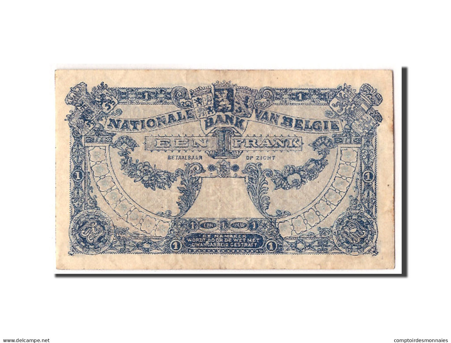 Billet, Belgique, 1 Franc, 1920, 1920-04-09, KM:92, TB+ - 1 Franc