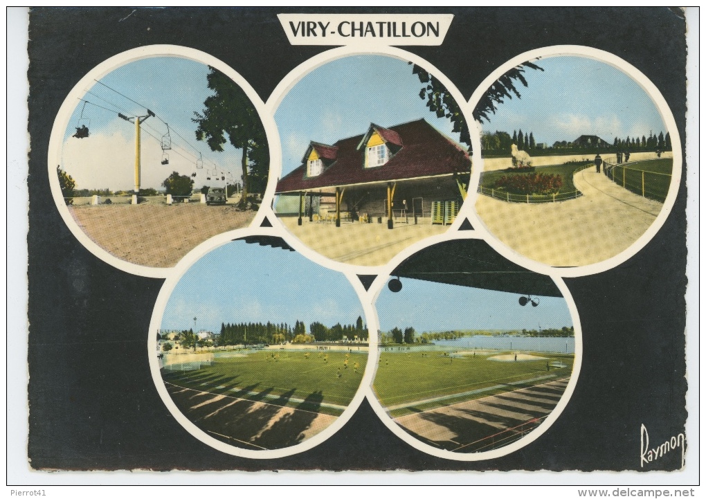 VIRY CHATILLON - Vues Multiples - Télésiège Et Le Stade - Viry-Châtillon