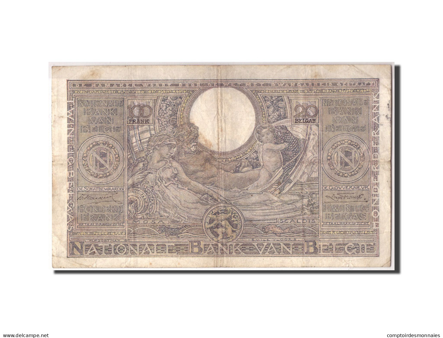 Billet, Belgique, 100 Francs-20 Belgas, 1935, 1935-09-24, KM:107, TB - 100 Francos & 100 Francos-20 Belgas