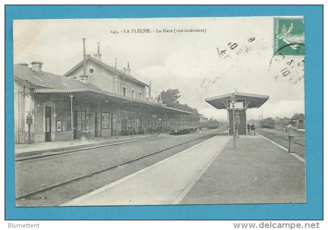 CPA 143 - Chemin De Fer Train La Gare LA FLECHE 72 - La Fleche