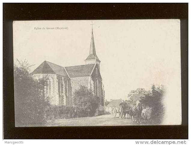 53 église Du Genest édit. Hamel Jallier Attelage Précurseur - Le Genest Saint Isle